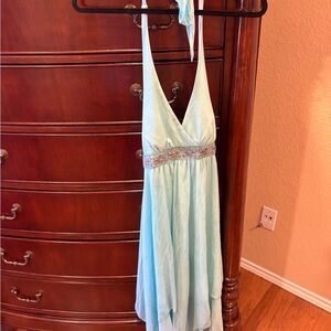 Speechless Aqua Sparkle Dress